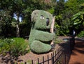Eco-sculpture in Koala shaped, at Sydney Botanical garden for park decoration.